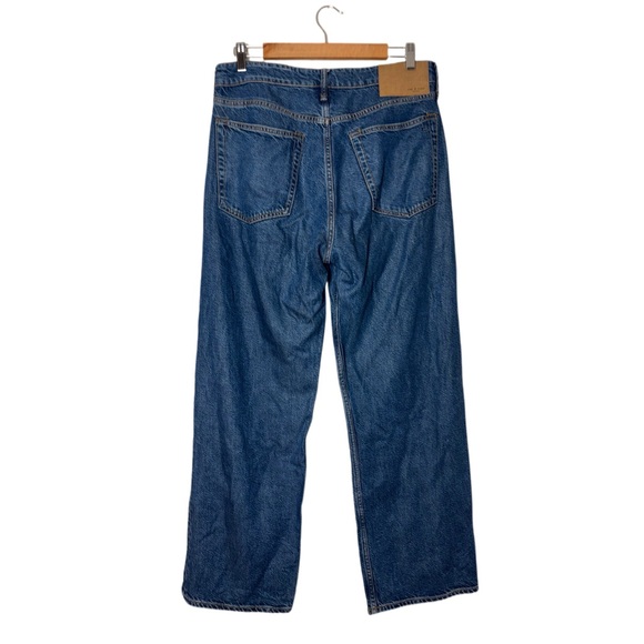Rag & Bone Logan Low Rise Wide Leg Jean button fly blue jeans in Lily Women's 29 - Picture 3 of 16